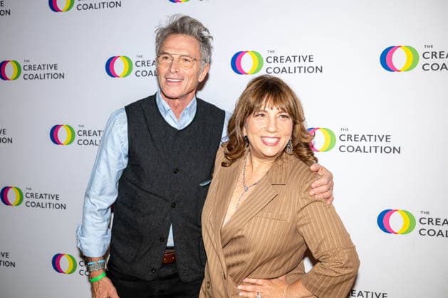 April 24, 2026, Washington, District Of Columbia, USA: WASHINGTON, District of Columbia, USA, 24 April 2026: Tim Daly and Robin Bronk pose on the red carpet during The Creative Coalition Night Before Dinner ahead of the White House CorrespondentsÃ¢â‚¬â ¢ Dinner weekend at PubKey in Washington, DC, USA. Washington USA - ZUMAk206 20260424_znp_k206_016 Copyright: xMattxKaminskyx