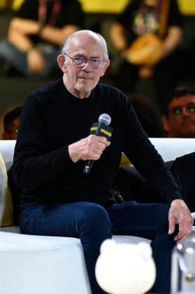 April 24, 2026, Mexico City, Ciudad de Mexico, Mexico: Christopher Lloyd speaks during a conference as part of pop culture festival CCXP Comic Con Experience at Centro Banamex on April 24, 2026 in Mexico City, Mexico. Mexico City Mexico - ZUMAe321 20260424_zea_e321_097 Copyright: xCarlosxTischlerx