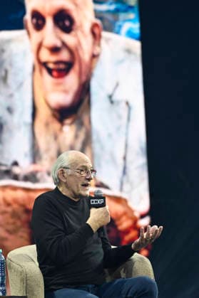 April 24, 2026, Mexico City, Ciudad de Mexico, Mexico: Christopher Lloyd speaks during a keynote address as part of pop culture festival CCXP Comic Con Experience at Centro Banamex on April 24, 2026 in Mexico City, Mexico. Mexico City Mexico - ZUMAe321 20260424_zea_e321_122 Copyright: xCarlosxTischlerx