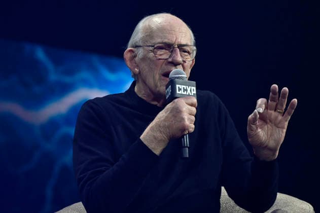 April 24, 2026, Mexico City, Ciudad de Mexico, Mexico: Christopher Lloyd speaks during a keynote address as part of pop culture festival CCXP Comic Con Experience at Centro Banamex on April 24, 2026 in Mexico City, Mexico. Mexico City Mexico - ZUMAe321 20260424_zea_e321_115 Copyright: xCarlosxTischlerx