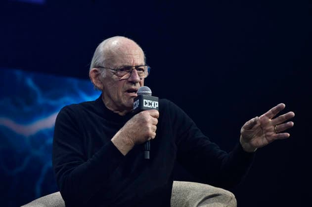 April 24, 2026, Mexico City, Ciudad de Mexico, Mexico: Christopher Lloyd speaks during a keynote address as part of pop culture festival CCXP Comic Con Experience at Centro Banamex on April 24, 2026 in Mexico City, Mexico. Mexico City Mexico - ZUMAe321 20260424_zea_e321_089 Copyright: xCarlosxTischlerx