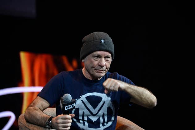 April 24, 2026, Mexico City, Ciudad de Mexico, Mexico: Bruce Dickinson speaks a keynote address as part of pop culture festival CCXP Comic Con Experience at Centro Banamex on April 24, 2026 in Mexico City, Mexico. Mexico City Mexico - ZUMAe321 20260424_zea_e321_071 Copyright: xCarlosxTischlerx