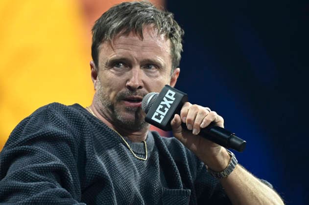 April 24, 2026, Mexico City, Ciudad de Mexico, Mexico: Aaron Paul speaks during a conference as part of pop culture festival CCXP Comic Con Experience at Centro Banamex on April 24, 2026 in Mexico City, Mexico. Mexico City Mexico - ZUMAe321 20260424_zea_e321_057 Copyright: xCarlosxTischlerx