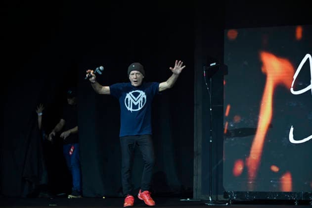 April 24, 2026, Mexico City, Ciudad de Mexico, Mexico: Bruce Dickinson attends a keynote address as part of pop culture festival CCXP Comic Con Experience at Centro Banamex on April 24, 2026 in Mexico City, Mexico. Mexico City Mexico - ZUMAe321 20260424_zea_e321_051 Copyright: xCarlosxTischlerx