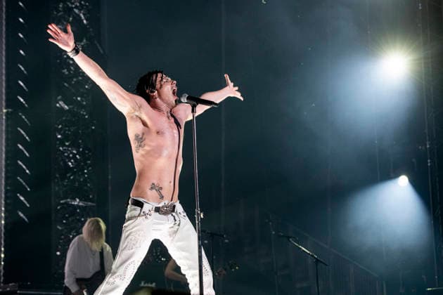 Yungblud performing live at The O2, London 24 April 2026 YUNGBLUD (Dominic Richard Harrison) is an English singer, songwriter, and actor. He is know for his outlandish shows and outfits. He has released two albums - his most recent Weird!, was released in late 20 and peaked atop the UK Albums Chart, and reached number 75 on the US Billboard 200. He appeared in Emmerdale and The Lodge before beginning his music career This tour is called: Idols - The World Tour for his third album of the same name, Credit:Dafydd Owen Avalon The O2 Arena, North Greenwich, London  Copyright: xDafyddxOwenx xAvalonx 1094127933