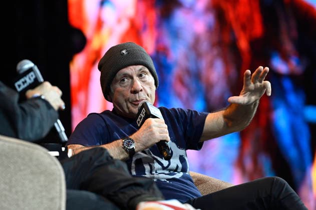 April 24, 2026, Mexico City, Ciudad de Mexico, Mexico: Bruce Dickinson speaks a keynote address as part of pop culture festival CCXP Comic Con Experience at Centro Banamex on April 24, 2026 in Mexico City, Mexico. Mexico City Mexico - ZUMAe321 20260424_zea_e321_008 Copyright: xCarlosxTischlerx