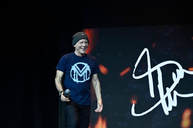 April 24, 2026, Mexico City, Ciudad de Mexico, Mexico: Bruce Dickinson attends a keynote address as part of pop culture festival CCXP Comic Con Experience at Centro Banamex on April 24, 2026 in Mexico City, Mexico. Mexico City Mexico - ZUMAe321 20260424_zea_e321_006 Copyright: xCarlosxTischlerx