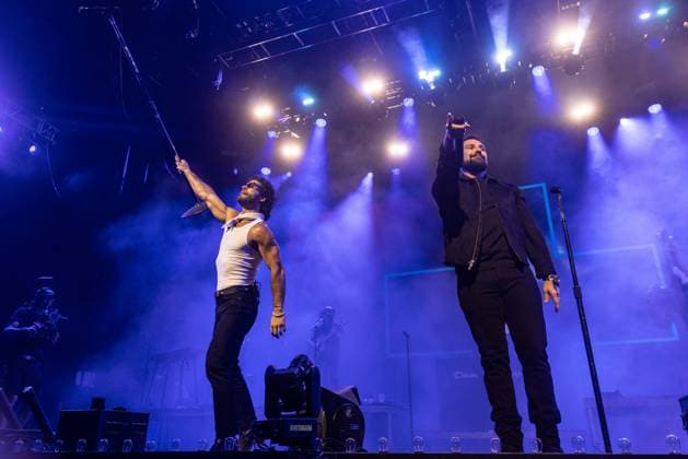 April 24, 2026, Indio, California, U.S: DAN SMYERS and SHAY MOONEY of Dan + Shay during Stagecoach Music Festival at Empire Polo Club in Indio, California Indio U.S  - ZUMAs135 20260424_zap_s135_102 Copyright: xDanielxDeSloverx