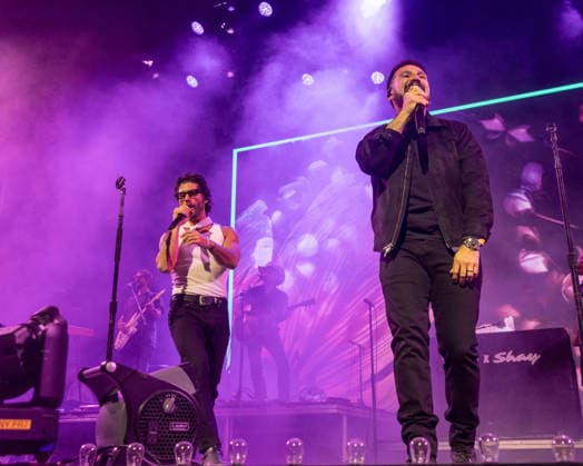 April 24, 2026, Indio, California, U.S: DAN SMYERS and SHAY MOONEY of Dan + Shay during Stagecoach Music Festival at Empire Polo Club in Indio, California Indio U.S  - ZUMAs135 20260424_zap_s135_097 Copyright: xDanielxDeSloverx