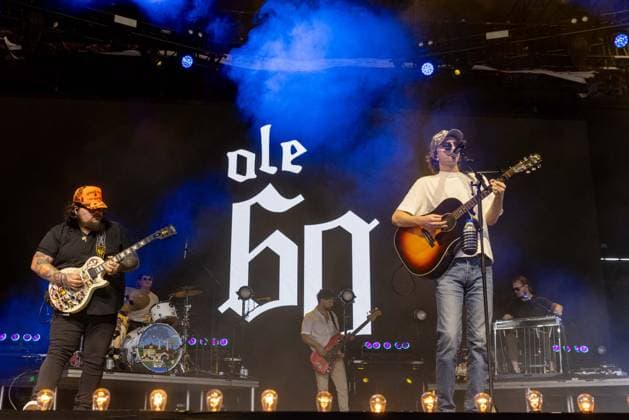 April 24, 2026, Indio, California, U.S: DUSTIN FUQUA, ADEN WOOD, COLBY CLARK, JACOB TY YOUNG and DWIGHT MCGLYNN of Ole 60 during Stagecoach Music Festival at Empire Polo Club in Indio, California Indio U.S  - ZUMAs135 20260424_zap_s135_120 Copyright: xDanielxDeSloverx