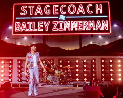 April 24, 2026, Indio, California, U.S: BAILEY ZIMMERMAN during Stagecoach Music Festival at Empire Polo Club in Indio, California Indio U.S  - ZUMAs135 20260424_zap_s135_079 Copyright: xDanielxDeSloverx