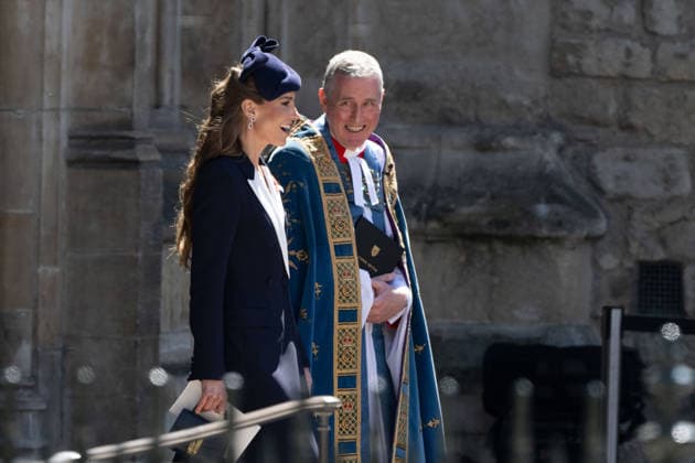 Anzac Day commemoration ceremony held in UK LONDON, UNITED KINGDOM - APRIL 25: Catherine Elizabeth Middleton (L), Princess of Wales attends a memorial ceremony held to mark Anzac Day at Westminster Abbey, in London, the capital of United Kingdom, on April 25, 2026. Rasid Necati Aslim Anadolu London United Kingdom. Editorial use only. Please get in touch for any other usage.  Copyright: x2026xAnadoluxRasidxNecatixAslimx
