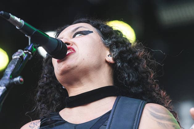 SaO PAULO, SP - 25.04.2026: BANGERS OPEN AIR 2026 - The death metal band Crypta performs on the Sun Stage at the Bangers Open Air 2026 festival held at the Memorial da AmÃ rica Latina on the afternoon of this Saturday (25) x2931887x  YurixMurakami