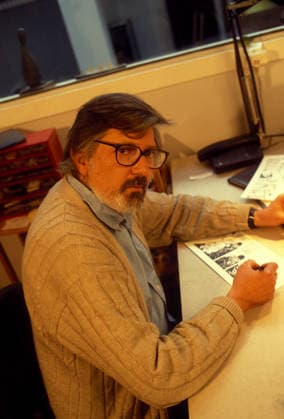 Portrait of Jacques Tardi (illustrator) at his place in the 90s Lionel Derimais opale.photo RECORD DATE NOT STATED *** Portrait of Jacques Tardi illustrator at his place in the 90s Lionel Derimais opale photo RECORD DATE NOT STATED  Copyright: x LionelxDerimais opale.photox
