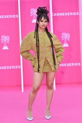 Pink Carpet - The 9th Canneseries International Festival - Day 3. FC CANNES, FRANCE - APRIL 25 Solene Hegbe aka Yeux Ebenes attends Day Three of the 9th Canneseries International Festival on April 25, 2026 in Cannes, France. Photo by Franck Castel ABACAPRESS.COM Cannes France  Copyright: xCastelxFranck ABACAx