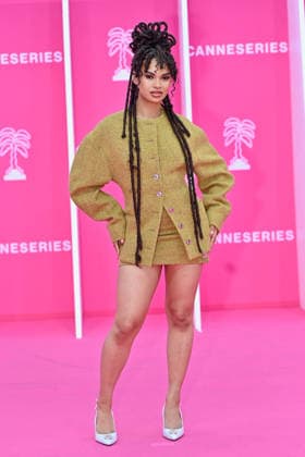 Pink Carpet - The 9th Canneseries International Festival - Day 3. FC CANNES, FRANCE - APRIL 25 Solene Hegbe aka Yeux Ebenes attends Day Three of the 9th Canneseries International Festival on April 25, 2026 in Cannes, France. Photo by Franck Castel ABACAPRESS.COM Cannes France  Copyright: xCastelxFranck ABACAx