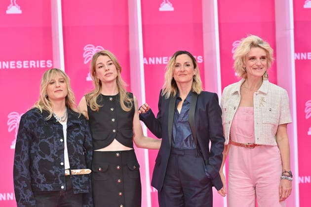 Pink Carpet - The 9th Canneseries International Festival - Day 3. FC CANNES, FRANCE - APRIL 25 Marie Papillon, Lison Daniel, Camille Chamoux and Olivia Côte attends Day Three of the 9th Canneseries International Festival on April 25, 2026 in Cannes, France. Photo by Franck Castel ABACAPRESS.COM Cannes France  Copyright: xCastelxFranck ABACAx