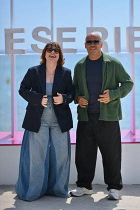9th Cannes Series - A Bientot De Te Revoir Photocall. FC CANNES, FRANCE - APRIL 25 Sophie-Marie Larrouy and Eric Judor attends the A Bientot De Te Revoir Photocall at the 9th Canneseries International Festival on April 25, 2026 in Cannes, France. Photo by Franck Castel ABACAPRESS.COM Cannes France  Copyright: xCastelxFranck ABACAx
