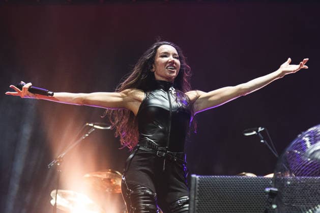 SaO PAULO, SP - 25.04.2026: BANGERS OPEN AIR 2026 - The band Arch Enemy performs on the Hot Stage at the Bangers Open Air 2026 festival held at the Memorial da AmÃ rica Latina on Saturday night (25) x2932100x  YurixMurakami