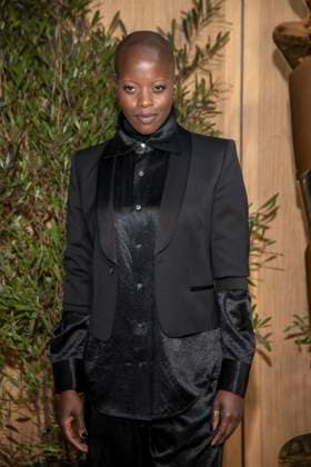 ABB FILMPREISABEND Florence Kasumba as guest at the nominees evening for the GERMAN FILM AWARD 2026 at the State Representation of North Rhine-Westphalia on 25 April 2026 in Berlin Berlin Germany