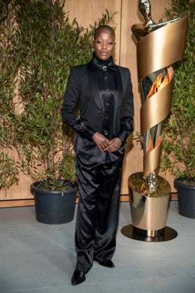 ABB FILMPREISABEND Florence Kasumba as guest at the nominees evening for the GERMAN FILM AWARD 2026 at the State Representation of North Rhine-Westphalia on 25 April 2026 in Berlin Berlin Germany