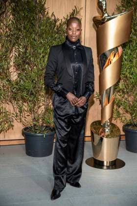 ABB FILMPREISABEND Florence Kasumba as guest at the nominees evening for the GERMAN FILM AWARD 2026 at the State Representation of North Rhine-Westphalia on 25 April 2026 in Berlin Berlin Germany