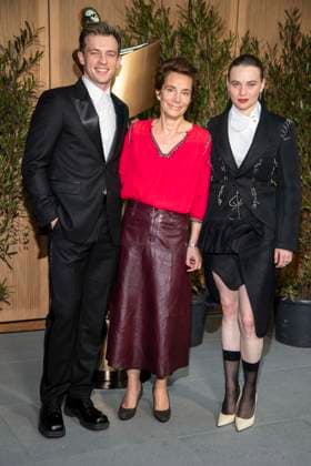 ABB FILM AWARD EVENING Jannis Niewoehner, Sarah Duve Schmid and Luna Wedler as guests at the nominees evening for the GERMAN FILM AWARD 2026 at the State Representation of North Rhine-Westphalia on 25 April 2026 in Berlin Berlin Germany