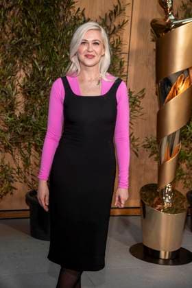 ABB FILMPREISABEND Dascha Dauenhauer composer as guest at the nominees evening for the GERMAN FILM AWARD 2026 at the State Representation of North Rhine-Westphalia on 25 April 2026 in Berlin Berlin Germany