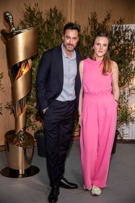ABB FILM AWARD EVENING Martin Heisler and Katharina Bergfeld as guests at the nominees evening for the GERMAN FILM AWARD 2026 at the State Representation of North Rhine-Westphalia on 25 April 2026 in Berlin Berlin Germany