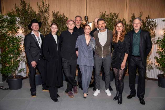 ABB FILM AWARD EVENING Katharina Stark, Bruno Aleaxander, Anne Ratte Polle, Simon Verhoeven and Janine Jackowski as guests at the nominees evening for the GERMAN FILM AWARD 2026 at the State Representation of North Rhine-Westphalia on April 25, 2026 in Berlin Berlin Germany
