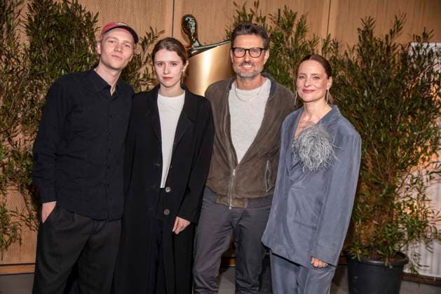 ABB FILM AWARD EVENING Bruno Aleaxander, Katharina Stark, Simon Verhoeven and Anne Ratte Polle as guests at the nominees evening for the GERMAN FILM AWARD 2026 at the State Representation of North Rhine-Westphalia on April 25, 2026 in Berlin Berlin Germany