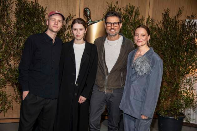 ABB FILM AWARD EVENING Bruno Aleaxander, Katharina Stark, Simon Verhoeven and Anne Ratte Polle as guests at the nominees evening for the GERMAN FILM AWARD 2026 at the State Representation of North Rhine-Westphalia on April 25, 2026 in Berlin Berlin Germany