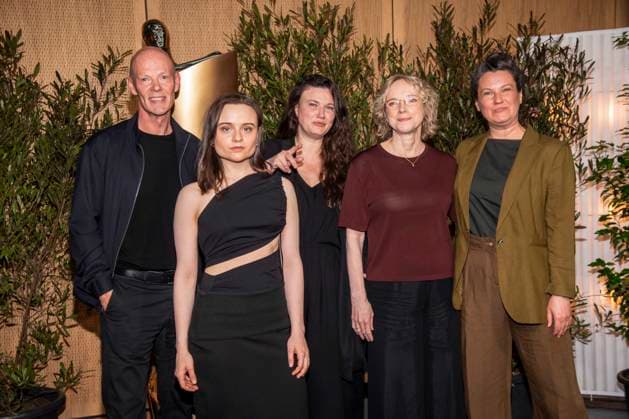 ABB FILM AWARD EVENING Lucas Schmidt, Lena Urzendowsky, Claudia Geisler Bading and Luise Peter as guests at the nominees evening for the GERMAN FILM AWARD 2026 at the State Representation of North Rhine-Westphalia on April 25, 2026 in Berlin Berlin Germany