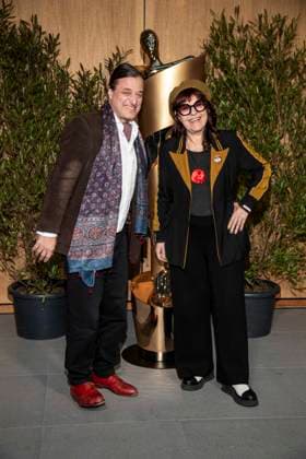 ABB FILM AWARD EVENING Alexander Dumreicher Ivanceanu and Bady Minck as guests at the nominees evening for the GERMAN FILM AWARD 2026 at the State Representation of North Rhine-Westphalia on 25 April 2026 in Berlin Berlin Germany