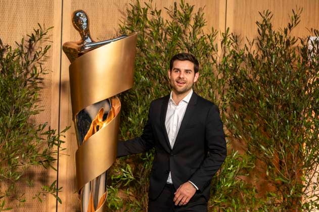 ABB FILMPREISABEND Lucas Reiber Lola as a guest at the nominees evening for the GERMAN FILM AWARD 2026 at the State Representation of North Rhine-Westphalia on 25 April 2026 in Berlin Berlin Germany