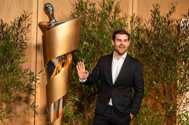 ABB FILMPREISABEND Lucas Reiber Lola as a guest at the nominees evening for the GERMAN FILM AWARD 2026 at the State Representation of North Rhine-Westphalia on 25 April 2026 in Berlin Berlin Germany
