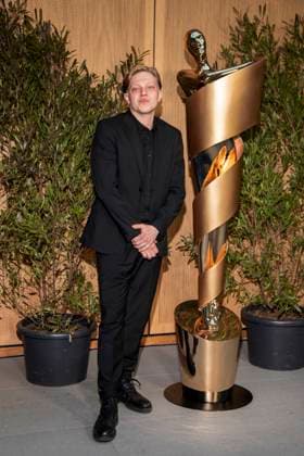 ABB FILMPREISABEND Leonhard Kunz as a guest at the nominees evening for the GERMAN FILM AWARD 2026 at the State Representation of North Rhine-Westphalia on 25 April 2026 in Berlin Berlin Germany
