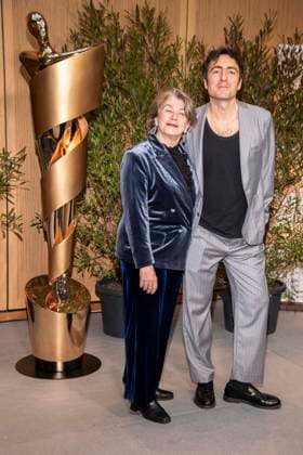 ABB FILM AWARD EVENING Teresa Heinz Kerry and Ilker Catak as guests at the nominees evening for the GERMAN FILM AWARD 2026 at the State Representation of North Rhine-Westphalia on 25 April 2026 in Berlin Berlin Germany