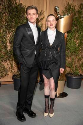 ABB FILMPREISABEND Jannis Niewoehner and Luna Wedler as guests at the nominees evening for the GERMAN FILM PRIZE 2026 at the State Representation of North Rhine-Westphalia on 25 April 2026 in Berlin Berlin Germany