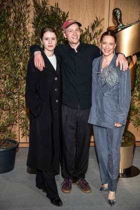 ABB FILMPREISABEND Katharina Stark, Bruno Aleaxander and Anne Ratte Polle as guests at the nominees evening for the GERMAN FILM PRIZE 2026 at the State Representation of North Rhine-Westphalia on 25 April 2026 in Berlin Berlin Germany