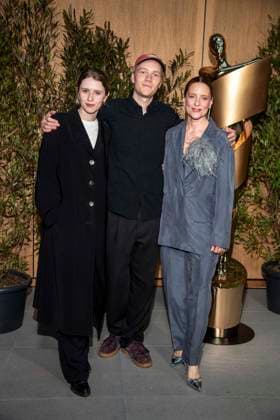 ABB FILMPREISABEND Katharina Stark, Bruno Aleaxander and Anne Ratte Polle as guests at the nominees evening for the GERMAN FILM PRIZE 2026 at the State Representation of North Rhine-Westphalia on 25 April 2026 in Berlin Berlin Germany