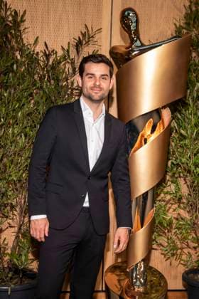 ABB FILMPREISABEND Lucas Reiber as a guest at the nominees evening for the GERMAN FILM AWARD 2026 at the State Representation of North Rhine-Westphalia on 25 April 2026 in Berlin Berlin Germany