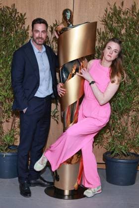 German Film Award, Nominees Evening Martin Heisler, Katharina Bergfeld Nominees Evening, German Film Award, State Representation of North Rhine-Westphalia, Berlin Date 25 04 2026 Copyright: xx