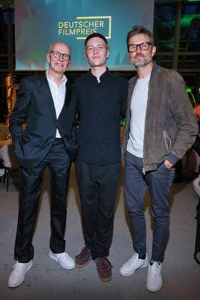 German Film Award, Nominees Evening Herman Weigel, Bruno Alexander, Simon Verhoeven Nominees Evening, German Film Award, State Representation of North Rhine-Westphalia, Berlin Date 25 04 2026 Copyright: xx