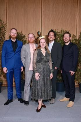 German Film Award, Nominees Evening Julian Vogel, Johannes Büttner, Jasper Mielke, Karoline Henkel, Arto Sebastian Nominees Evening, German Film Award, State Representation of North Rhine-Westphalia, Berlin Date 25 04 2026 Copyright: xx
