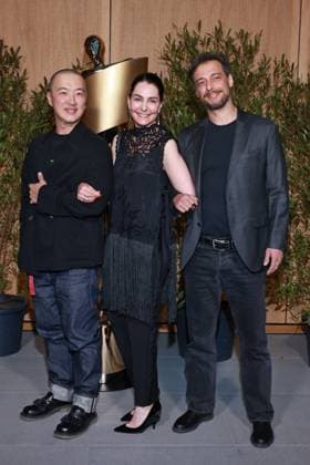 German Film Award, Nominees Evening Vladislav Ogay, Tatiana Dolmatovskaya, David Almeida Ribeiro Nominees Evening, German Film Award, State Representation of North Rhine-Westphalia, Berlin Date 25 04 2026 Copyright: xx