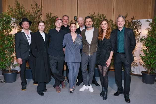 German Film Award, Nominees Evening Team Oh, this gap, this terrible gap, Katharina Stark, Bruno Alexander, Anne Ratte Polle, Simon Verhoeven Nominees Evening, German Film Award, Representation of North Rhine-Westphalia, Berlin Date 25 04 2026 Copyright: xx