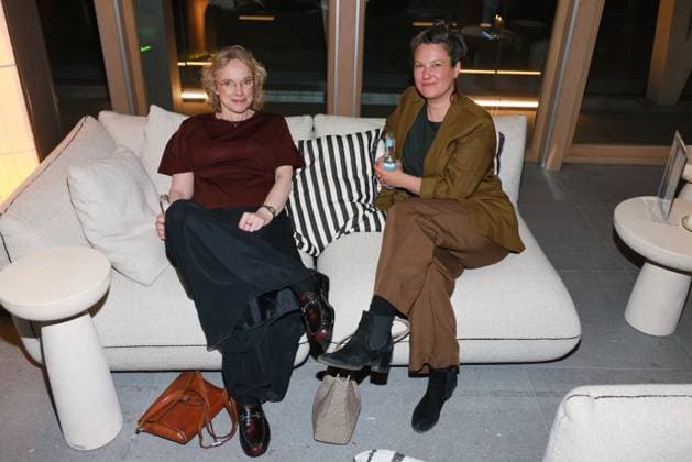 German Film Award, Nominees Evening Claudia Geisler Bading, Louise Peter Nominees Evening, German Film Award, State Representation of North Rhine-Westphalia, Berlin Date 25 04 2026 Copyright: xx