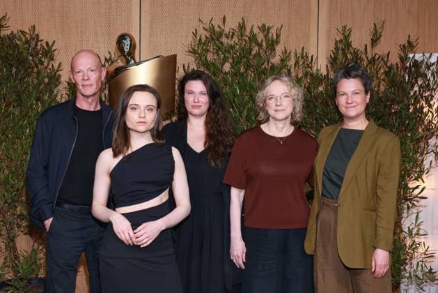 German Film Award, Nominees Evening Lucas Schmidt, Lena Urzendowsky, Mascha Schilinski, Claudia Geisler Bading, Louise Peter Nominees Evening, German Film Award, State Representation of North Rhine-Westphalia, Berlin Date 25 04 2026 Copyright: xx