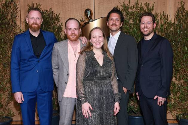 German Film Award, Nominees Evening Julian Vogel, Johannes Büttner, Jasper Mielke, Karoline Henkel, Arto Sebastian Nominees Evening, German Film Award, State Representation of North Rhine-Westphalia, Berlin Date 25 04 2026 Copyright: xx